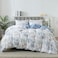HoneiLife Floral Duvet Cover King 100 Cotton Comforter Cover Wildflower Bedlinen Set with Zipper Closure Corner Ties Botanical Comforter Cover Sets 3pcs