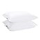 JA COMFORTS Duck Feather Down Bed Pillows for Sleeping2 PacksKing20IN36INHigh Filling Weight600 Thread CountDoubleLayer Downproof Fabric Design10 Duck DownCotton CoverWhite