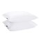 JA COMFORTS Duck Feather Down Bed Pillows for Sleeping2 PacksKing20IN36INHigh Filling Weight600 Thread CountDoubleLayer Downproof Fabric Design10 Duck DownCotton CoverWhite