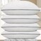 Vorouhals Hotel Collection Bed Pillows for Sleeping 4 Pack Standard Size Cooling Pillows Set of 4 for Back Stomach or Side Sleepers Super Soft Down Alternative Microfiber Filled Pillows