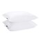 JA COMFORTS Duck Feather Down Bed Pillows for Sleeping2 PacksQueen20IN30INHigh Filling Weight600 Thread CountDoubleLayer Downproof Fabric Design10 Duck DownCotton CoverWhite