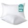 Oubonun King Size Pillows Set of 2 Fluffy Supportive Down Alternative Pillows with Zippered Cotton Cover Breathable and Cool for All Sleeping Positions Machine Washable 20x36