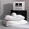 DOWNSTORIA Feather Down Pillows Standard Size Set of 2 with Gusset Luxury Hotel Collection Bed Pillow 2 Pack Down Surrounded Gusseted Pillows for Sleeping Fluffy for Side Back Sleepers 20x26 in