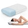 Vaverto Cooling Gel Memory Foam Pillows 1Pack Standard Size Memory Foam Pillow For Sleeping Firm Pillow Back Stomach Side Sleeper Shoulder Back Pain Relief Washable Bamboo Viscose Cover