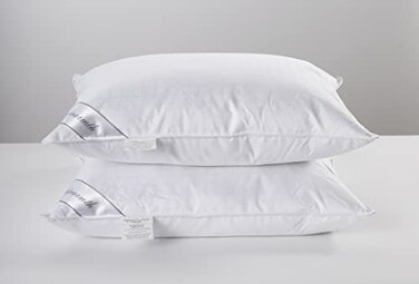 Eastwarmth Natural Goose DownFeather Pair Pillows Insert Set of 2 Bedding Soft Pillows 100 Soft Cotton King 20x36in