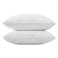 SNUGCOZY SNUGCOZY Grey Goose Feather Down Pillows for Sleeping2 Pack Standard Size20IN26IN Goose FeatherDown Filling100 Down Proof Machine Wash White