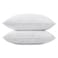 SNUGCOZY SNUGCOZY Grey Goose Feather Down Pillows for Sleeping2 Pack Standard Size20IN26IN Goose FeatherDown Filling100 Down Proof Machine Wash White