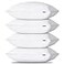 CozyLux Soft Supportive Bed Pillows for Side and Back Sleepers OekoTex Down Alternative Filling Hotel Quality Fluffy Sleeping Pillow White Queen 18 x 28 4 Pack