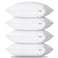 CozyLux Soft Supportive Bed Pillows for Side and Back Sleepers OekoTex Down Alternative Filling Hotel Quality Fluffy Sleeping Pillow White Queen 18 x 28 4 Pack