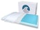 Bluewave Bedding Extra Slim Max Cool CarbonBlue Gel Memory Foam Pillow for Stomach and Back Sleepers Thin Flat Design with Advanced Cooling 175Inch Height Standard Size