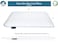 Bluewave Bedding Extra Slim Max Cool CarbonBlue Gel Memory Foam Pillow for Stomach and Back Sleepers Thin Flat Design with Advanced Cooling 175Inch Height Standard Size