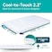 BLISSBURY 22 Inch Super Thin Pillow for Sleeping CooltoTouch Premium Memory Foam Flat Pillow for Stomach Sleeper for Back Stomach Sleeper Foam for Neck and Back Support