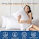 JOLLYVOGUE Pillows Queen Size Set of 4 Washable Supportive Bed Pillows with Super Soft Down Alternative Fill Luxury Fluffy Hotel Quality for Side Back and Stomach Sleepers