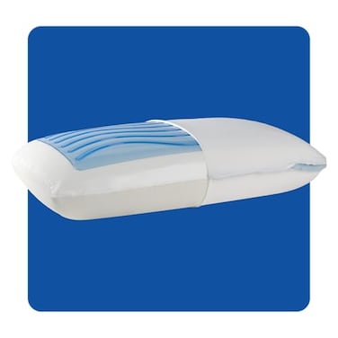 Sealy Dreamlife Standard Size Memory Foam Cooling Pillow with SealyChill Cooling Gel Removable MachineWashable Cover Made in the USA