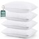 Utopia Bedding Bed Pillows for Sleeping White Queen Size Set of 4 Hotel Pillow Cooling Pillows for Side Back or Stomach Sleepers