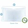 Nestl Cooling Pillow for Sleeping 2 Pack Luxury Shredded Memory Foam Pillows Queen Size Set of 2 Adjustable Cold Gel Pillows for Hot Sleepers Supportive Cool Pillow for Side Back Stomach Sleepers