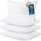 Utopia Bedding Bed Pillows for Sleeping King Size White Set of 4 Soft Fluffy Pillow with Down Alternative Filling Cooling Hotel Quality Gusseted Pillow for Back Stomach or Side Sleepers