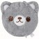CHDN Travel Pillow Pure Memory Foam with Envelop Cute ComfortableWashable Portable Neck Pillow for Airplane Grey Cat