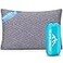 1 MIDDLE ONE Travel Pillow for Sleeping Camping Memory Foam Small Pillow with Breathable Cover for Backpacking Airplane Car 175 x 12 Inch