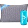 1 MIDDLE ONE Travel Pillow for Sleeping Camping Memory Foam Small Pillow with Breathable Cover for Backpacking Airplane Car 175 x 12 Inch