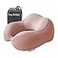 Cozy BoSpin Travel Pillow Neck Pillow for Traveling Memory Foam Portable Support PillowComfortable and Lightweight Quick Pack for CampingSleeping Rest Cushio Pink