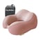 Cozy BoSpin Travel Pillow Neck Pillow for Traveling Memory Foam Portable Support PillowComfortable and Lightweight Quick Pack for CampingSleeping Rest Cushio Pink