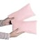 Marrywindix Tiny Pillow 2 Pack Small Decorative Pillow 95 x 55 in Travel Pillows Soft Pet Pillow for Camping Travel Sleeping Bed Sofa Neck Knee Wrist Support Pink