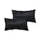 Marrywindix Tiny Pillow 2 Pack Small Decorative Pillow 95 x 55 in Travel Pillows Soft Pet Pillow for Camping Travel Sleeping Bed Sofa Neck Knee Wrist Support Black