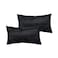 Marrywindix Tiny Pillow 2 Pack Small Decorative Pillow 95 x 55 in Travel Pillows Soft Pet Pillow for Camping Travel Sleeping Bed Sofa Neck Knee Wrist Support Black