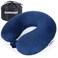SAIREIDER Neck Pillows for TravelHead Neck Support Travel Pillow for Traveling Car Home Office Adjustable with Storage Bag Navy Blue