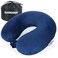 SAIREIDER Neck Pillows for TravelHead Neck Support Travel Pillow for Traveling Car Home Office Adjustable with Storage Bag Navy Blue