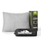 PEUJEW Camping Pillow Shredded Memory Foam Pillow Compressible Travel Pillow Breathable Cover Ideal Backpacking Airplane Hiking