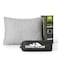 PEUJEW Camping Pillow Shredded Memory Foam Pillow Compressible Travel Pillow Breathable Cover Ideal Backpacking Airplane Hiking