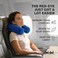 DotDot DotDot Twist Memory Foam Travel Pillow for Airplanes Travel Neck Pillow for Sleeping Airplane Pillow for Neck Support Adjustable Bendable Neck Roll Pillow Sapphire One Size