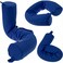 DotDot DotDot Twist Memory Foam Travel Pillow for Airplanes Travel Neck Pillow for Sleeping Airplane Pillow for Neck Support Adjustable Bendable Neck Roll Pillow Sapphire One Size
