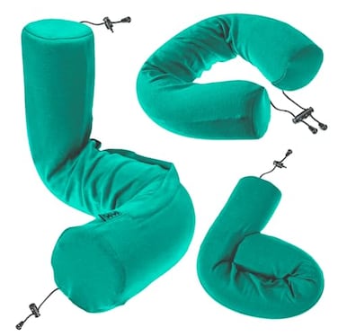 DotDot DotDot Twist Memory Foam Travel Pillow for Airplanes Travel Neck Pillow for Sleeping Airplane Pillow for Neck Support Adjustable Bendable Neck Roll Pillow