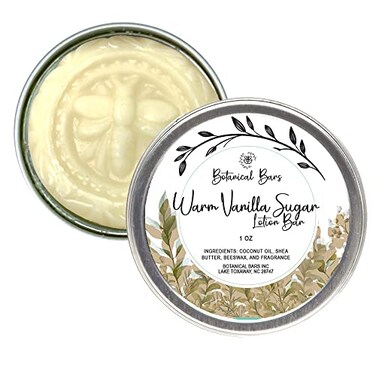 Botanical Bars Warm Vanilla Sugar Lotion Bar Lotion Bars 1oz Lotion Bar Solid Lotion Warm Vanilla Sugar