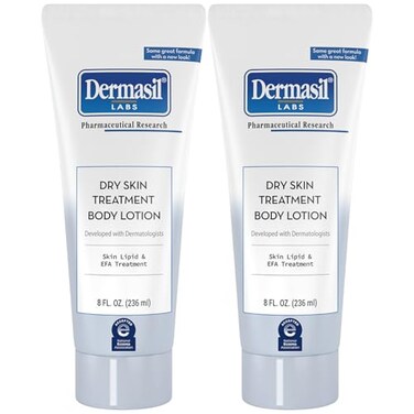 Dermasil Body Lotion Dry Skin Treatment 2Pack NonGreasy FastAbsorbing FragranceFree Lotion CrueltyFree 8 Oz Ea