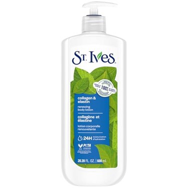 St. Ives St Ives Body Lotion Renewing Collagen Elastin AntiAging Skin Moisturizer 24H Hydration CrueltyFree Skin Care 2028 Oz