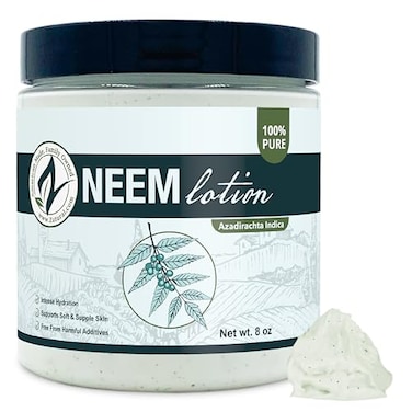 Zatural Neem Hand Body Lotion Daily Skin Moisturizer with Botanical Extracts Conditioning Formula for Softness and Smoothness 8 Fl Oz