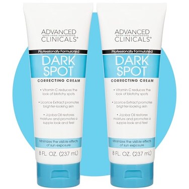 Advanced Clinicals Dark Spot Vitamin C Cream For Face Hand Body Lotion Anti Aging Therapeutic Skin Care Moisturizer Lotion Reduces Appearance Of Age Spots Blotchy Skin Wrinkles 2Pack