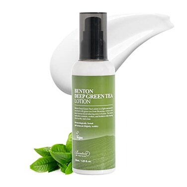BENTON Deep Green Tea Face Moisturizer 405 floz Hydrating Korean Green Tea Face Lotion Soothing Refreshing Moisturizer for Acne Prone Skin