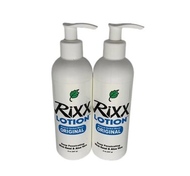 Rixx Lotion Original Natural Herbal Blend 2pack with Witch Hazel Aloe Vera Shea Butter Hyaluronic Acid Essential Oils Moisturizer and Skin Toner for Face and Body