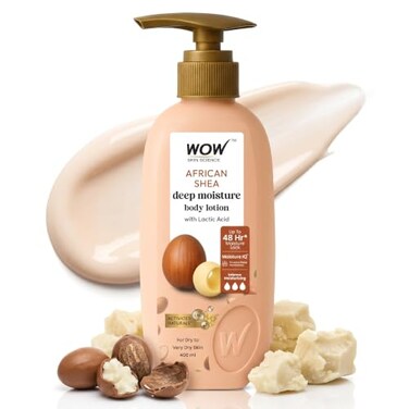 BUYWOW WOW Shea Butter and Cocoa Butter Moisturizing Body Lotion Deep Hydration 300ml