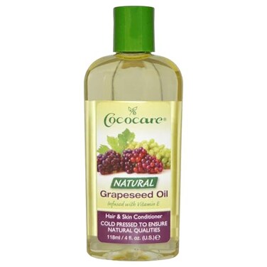 COCOCARE Natural Grapeseed Oil Natural Moisturizer for Skin and Hair Packed with Vitamin E and Fatty Acid 4 Oz