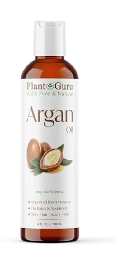 Plant Guru Argan Oil 4 fl oz Morocco Virgin Cold Pressed 100 Pure Natural Stimulates Hair Growth Skin Face And Body Moisturizer