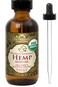 US Organic Hemp Seed Oil Pure Natural Cold Pressed Virgin Unrefined Amber Glass Bottle with Glass Eye Dropper for Easy Application 2 oz 56 ml