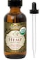 US Organic Hemp Seed Oil Pure Natural Cold Pressed Virgin Unrefined Amber Glass Bottle with Glass Eye Dropper for Easy Application 2 oz 56 ml