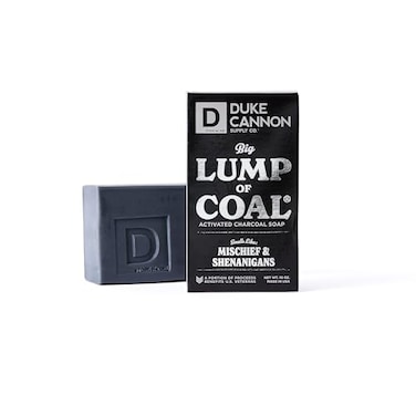 Duke Cannon Supply Co Big Brick of Soap Bar for Men Holiday Edition Big Lump of Coal Bergamot Black Pepper Scent 10 oz 1 Pack