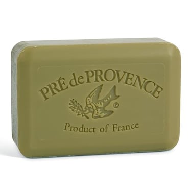 Pre de Provence Artisanal Soap Bar Enriched with Organic Shea Butter Natural French Skincare Quad Milled for Rich Smooth Lather 88 Ounce Green Tea
